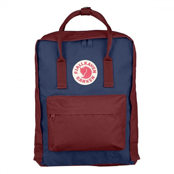 Fjallraven Kanken Classic Royal Blue And Ox Red Official Online Sale