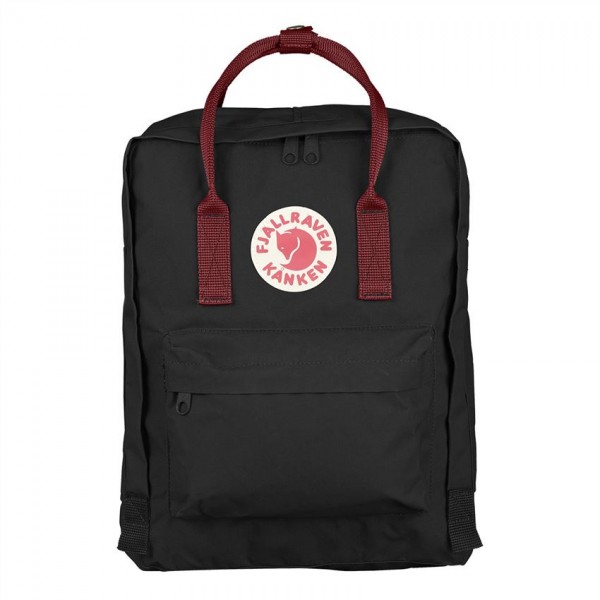 Fjallraven Kanken Classic Black And Ox Red Clearance Event