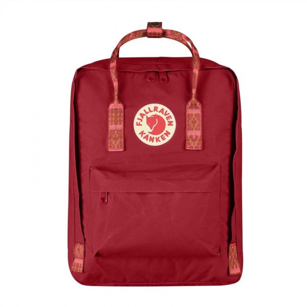 Fjallraven Kanken Classic Deep Red And Folk Blocked Outlet Sale