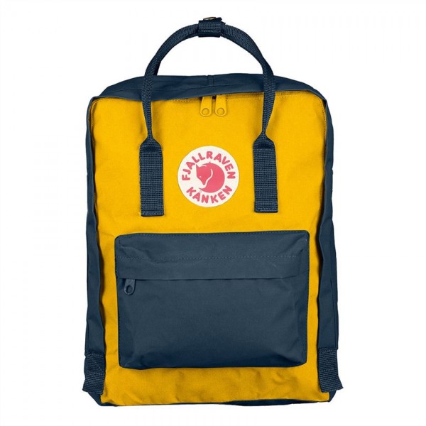 Fjallraven Kanken Classic Navy And Warm Yellow Official Online Sale